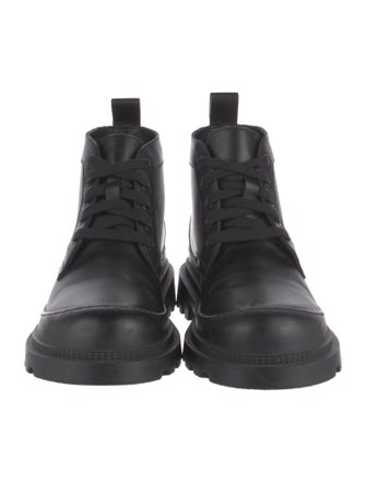 Loewe Leather Combat Boots