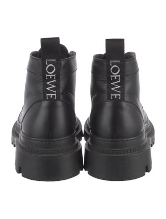 Loewe Leather Combat Boots