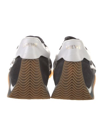 Loewe Suede Colorblock Pattern Sneakers