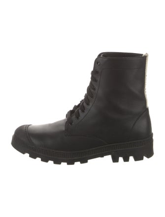 Loewe Leather Combat Boots