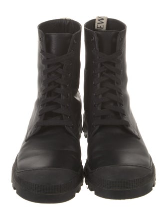 Loewe Leather Combat Boots