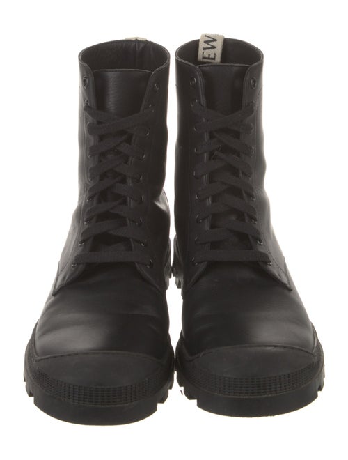 Loewe Leather Combat Boots