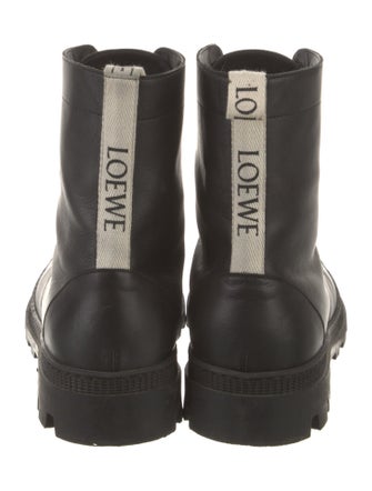 Loewe Leather Combat Boots