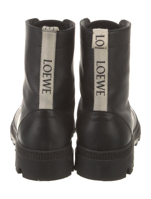 Loewe Leather Combat Boots