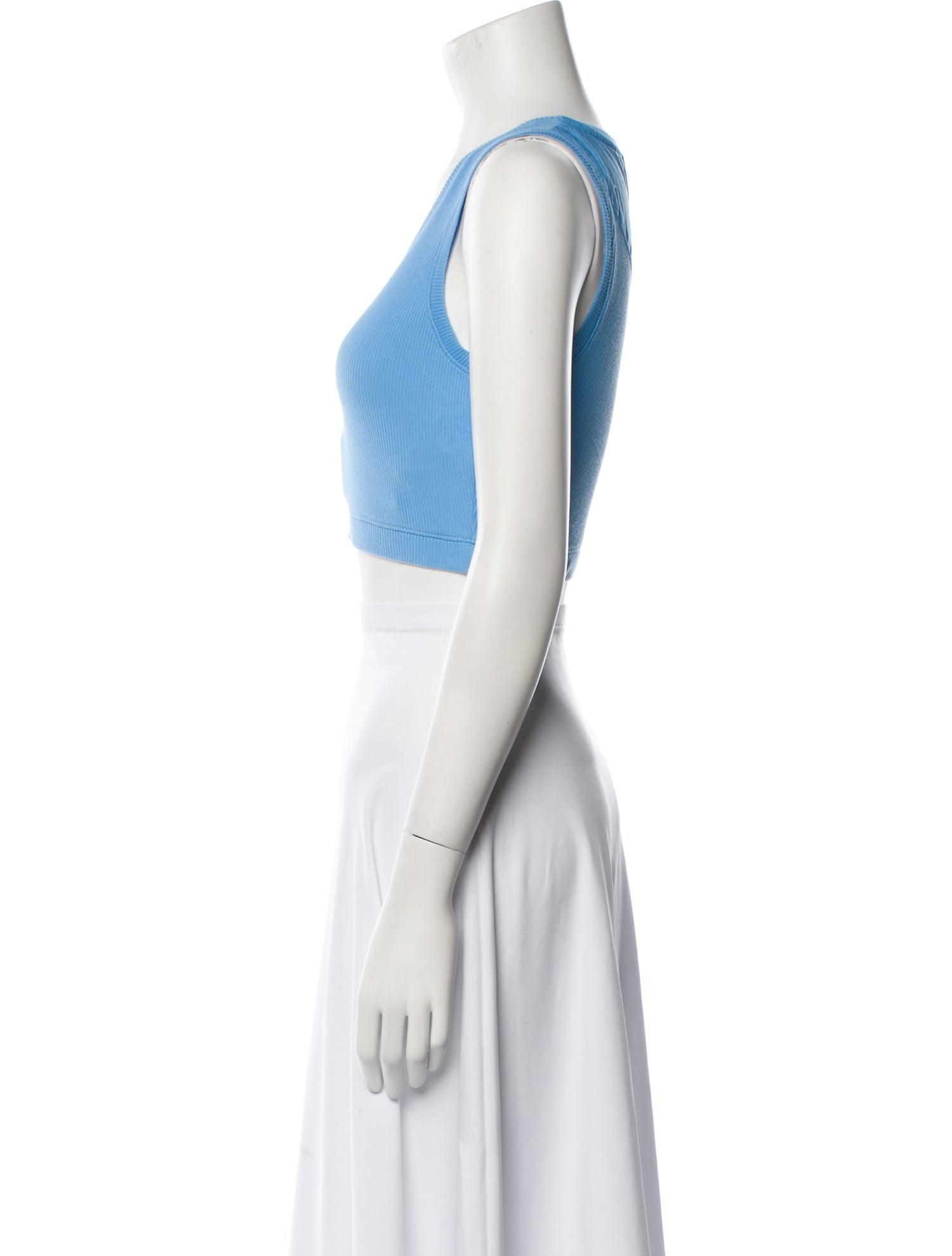 Loewe Graphic Print Scoop Neck Crop Top