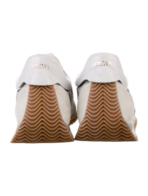 Loewe Suede Colorblock Pattern Sneakers