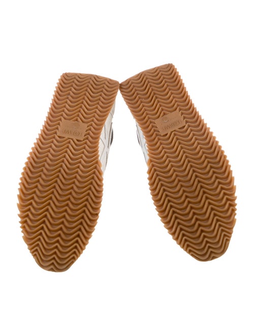 Loewe Suede Colorblock Pattern Sneakers