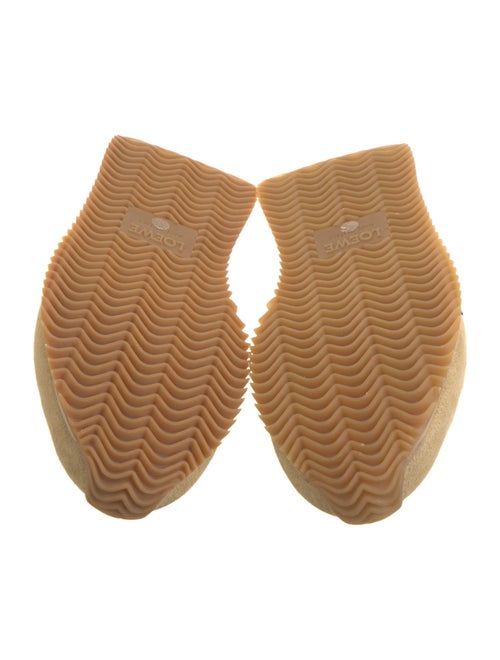 Loewe Suede Colorblock Pattern Sneakers