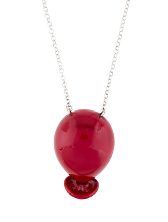 Loewe Enamel Balloon Pendant Necklace