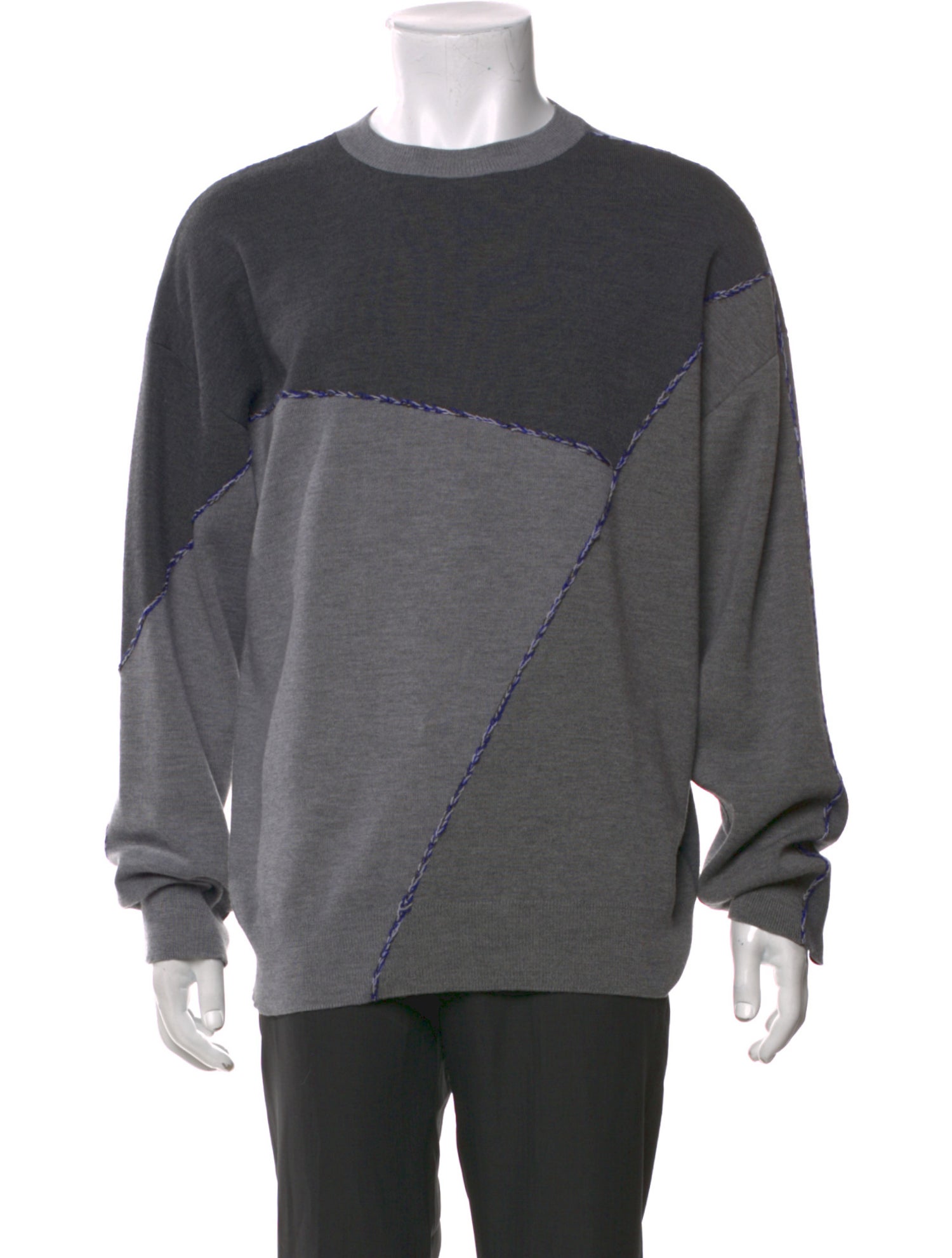 Loewe Wool Colorblock Pattern Pullover