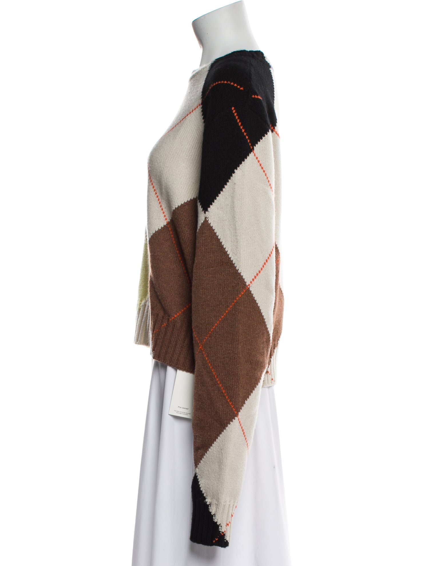 Loewe Cashmere Plaid Print Sweater