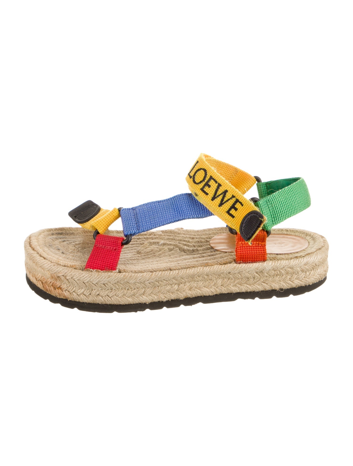 Loewe Nylon Colorblock Pattern Espadrilles