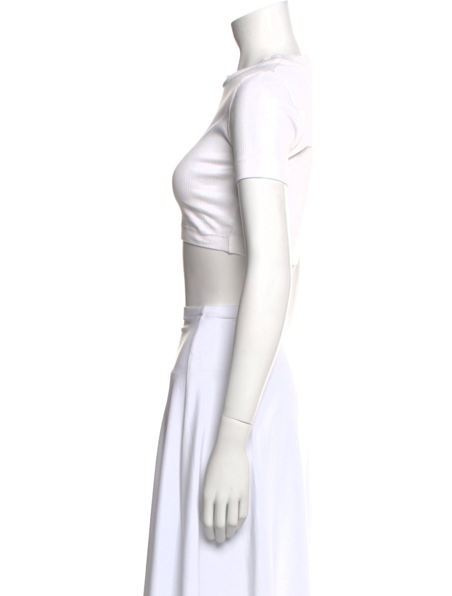 Loewe Crew Neck Short Sleeve Crop Top