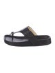 Loewe Leather T-Strap Sandals