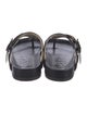 Loewe Leather T-Strap Sandals