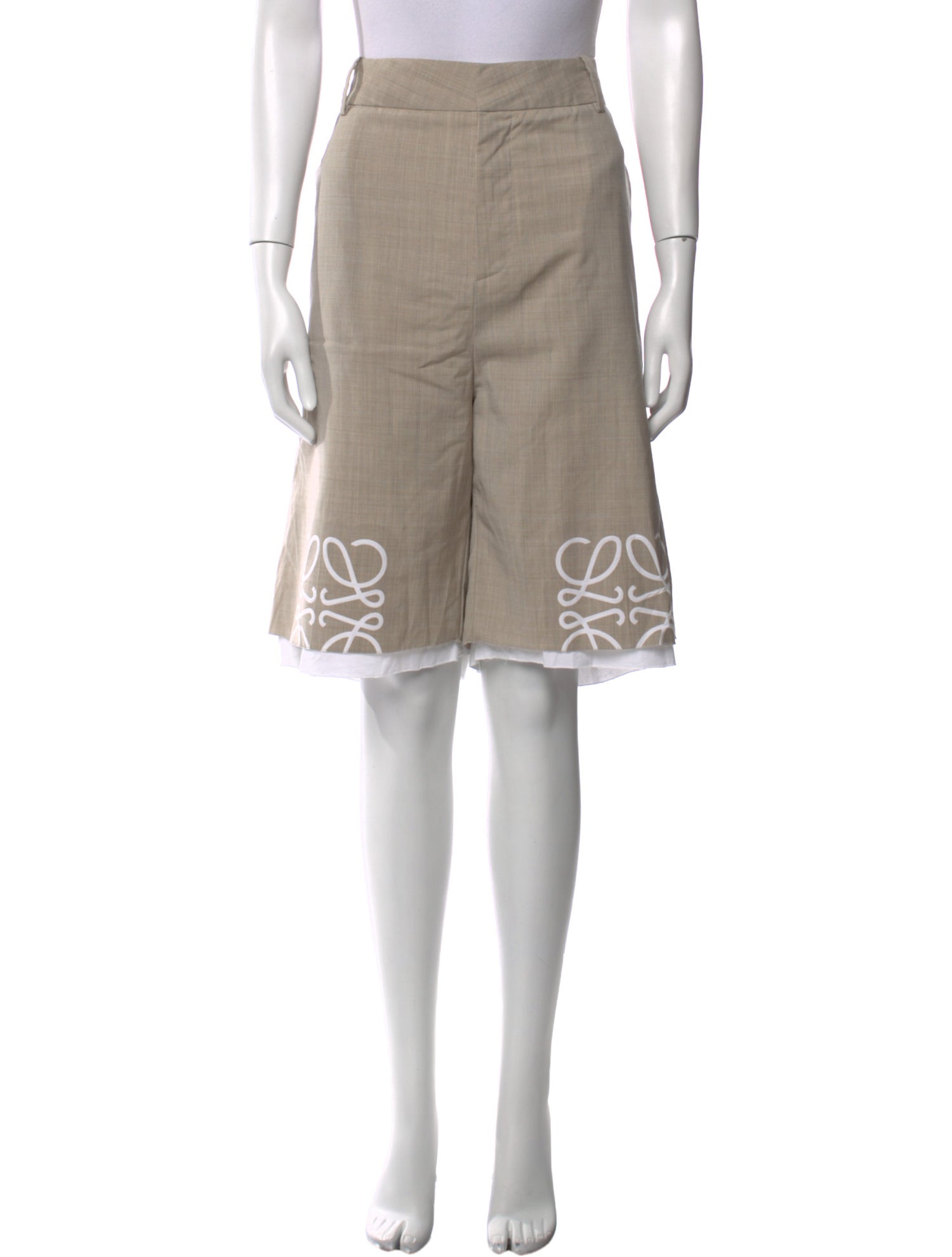 Loewe Wool Knee-Length Shorts