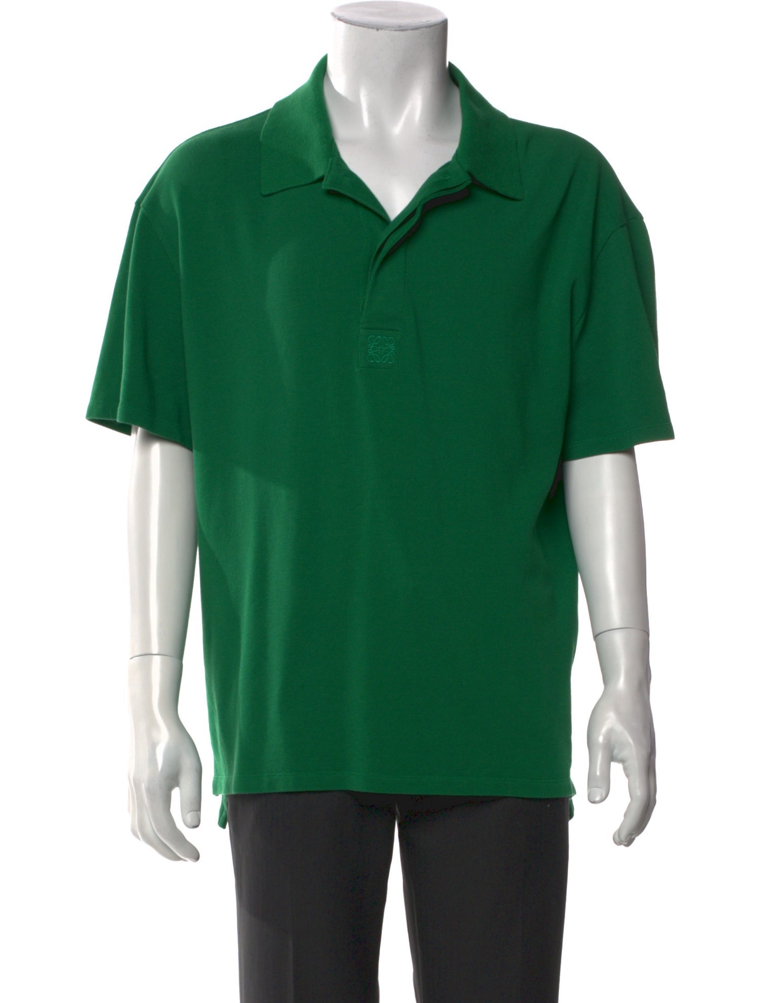 Loewe V-Neck Short Sleeve Polo Shirt