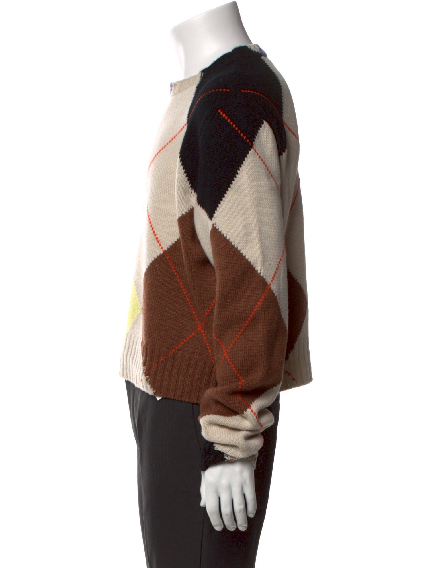 Loewe Cashmere Colorblock Pattern Pullover