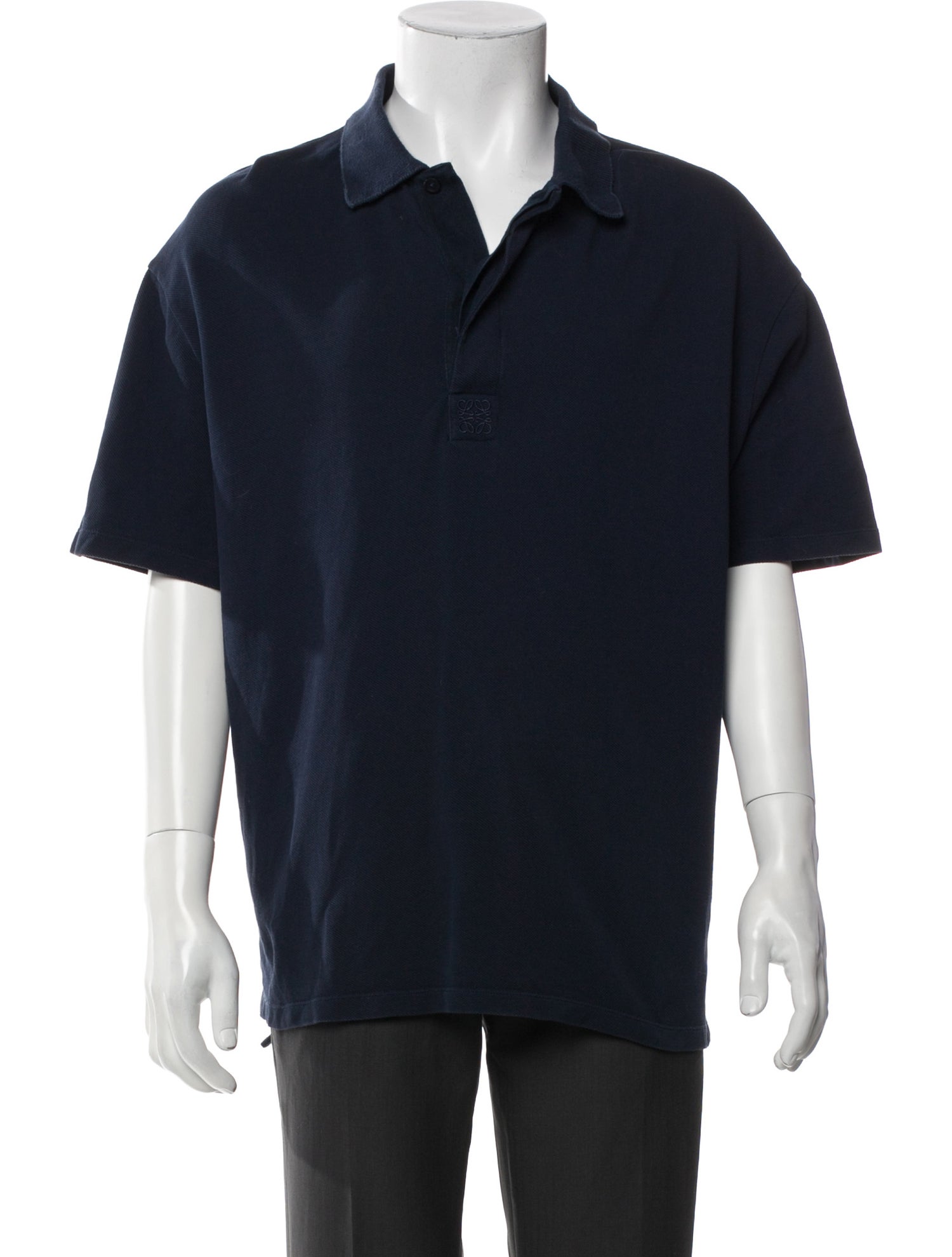 Loewe V-Neck Short Sleeve Polo Shirt
