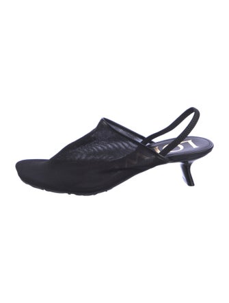 Loewe Mesh Slingback Pumps