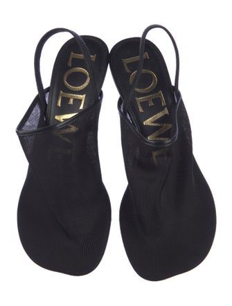 Loewe Mesh Slingback Pumps