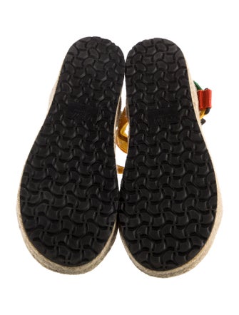 Loewe Nylon Colorblock Pattern Sandals