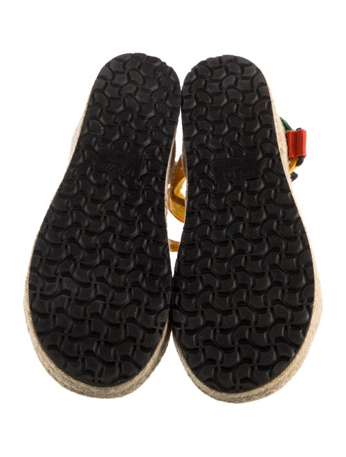 Loewe Nylon Colorblock Pattern Sandals