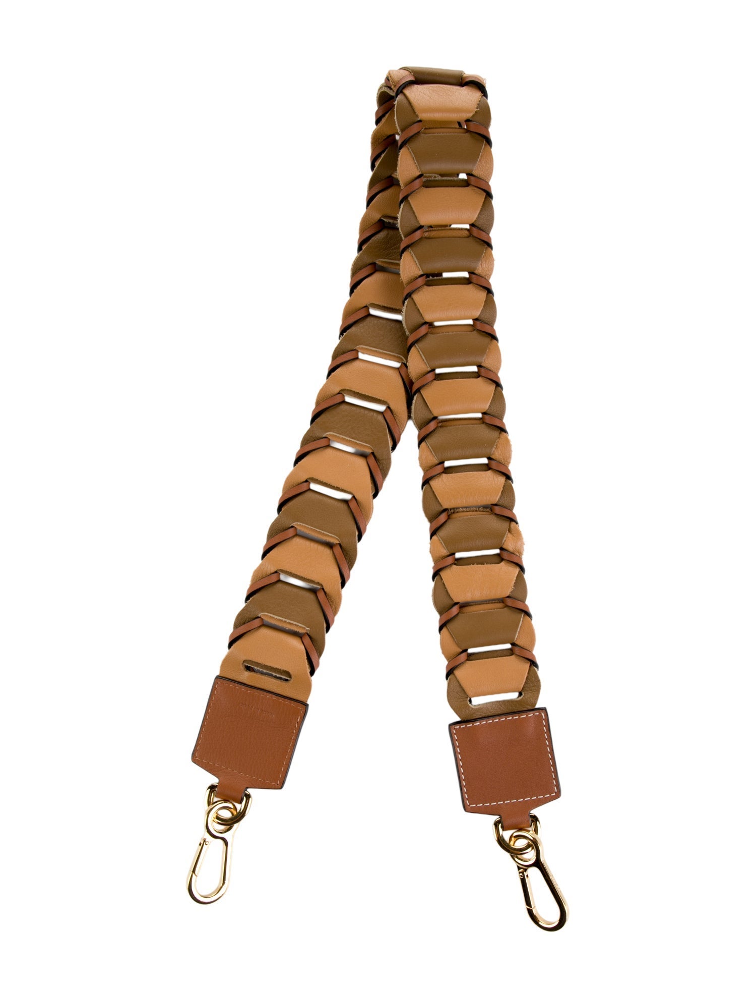 Loewe Leather Gold Tone Bag Strap