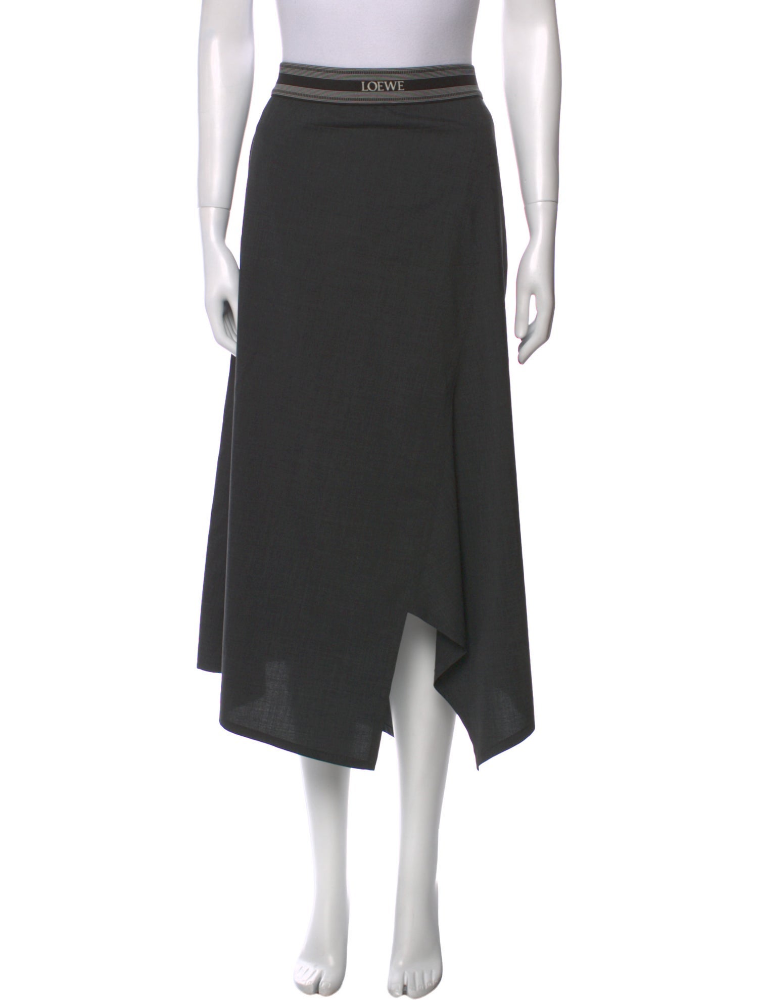 Loewe Wool Midi Length Skirt