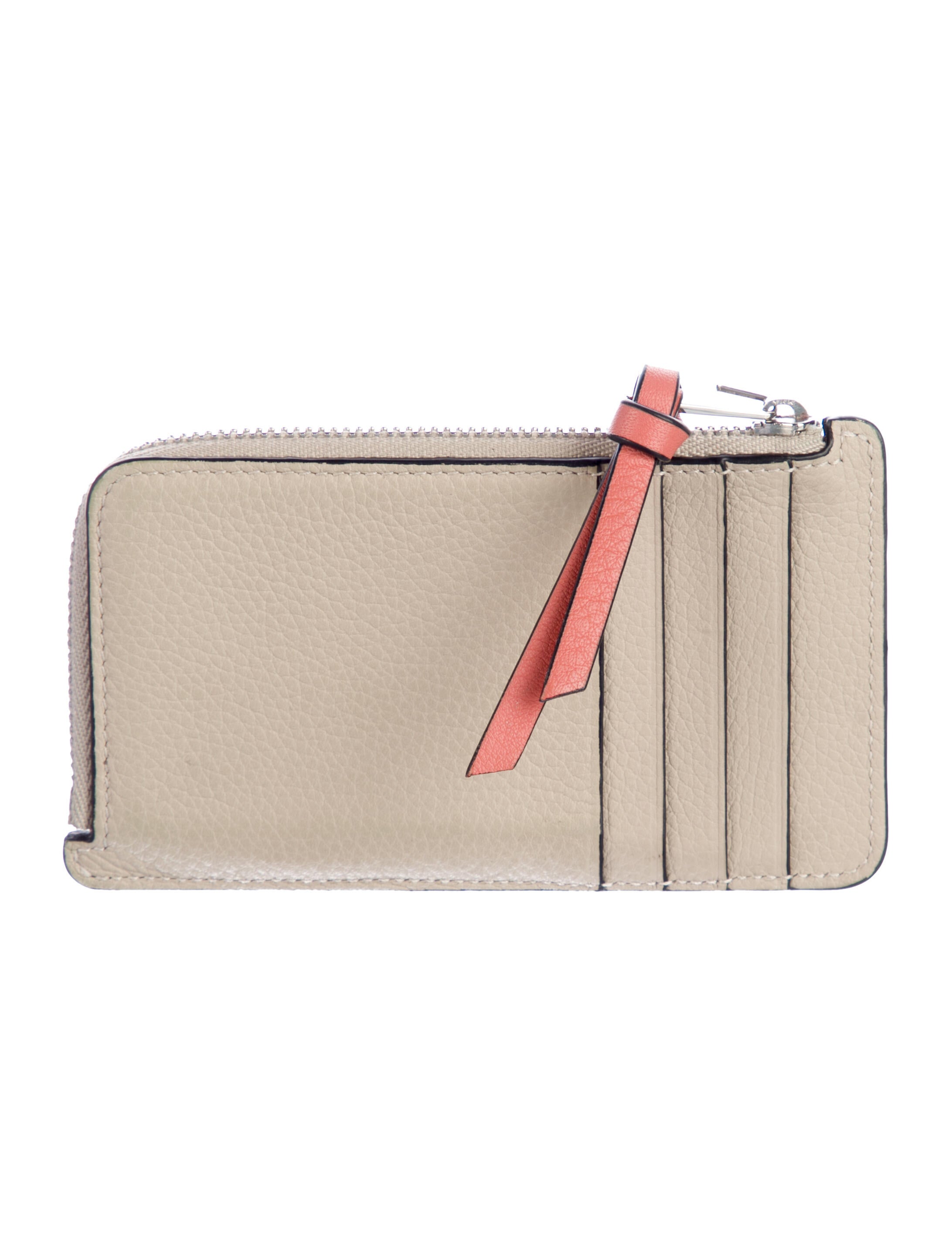 Loewe Leather Colorblock Pattern Card Holder