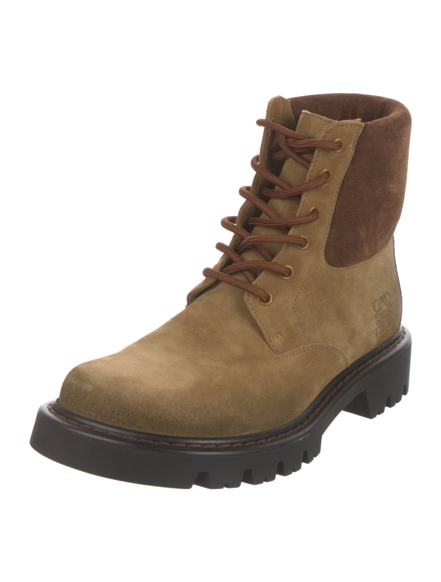 Loewe Sierra Suede Lace-Up Boots