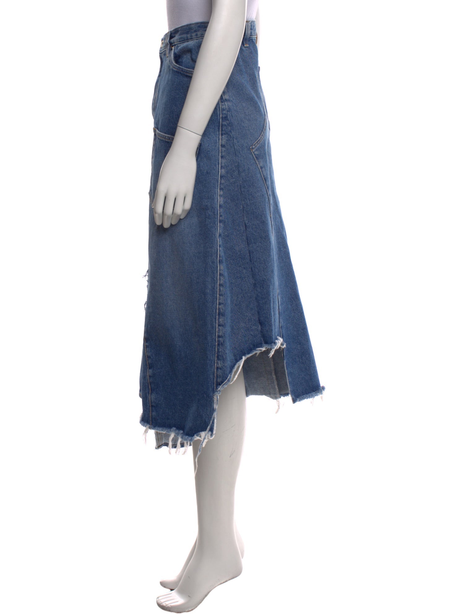 Loewe Asymmetric Midi Length Skirt