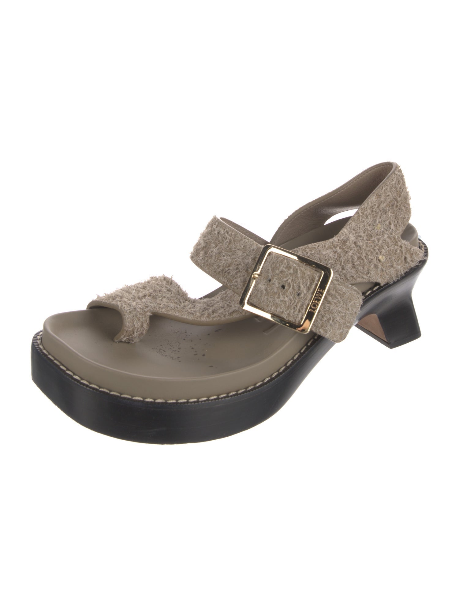 Loewe Suede Slingback Sandals