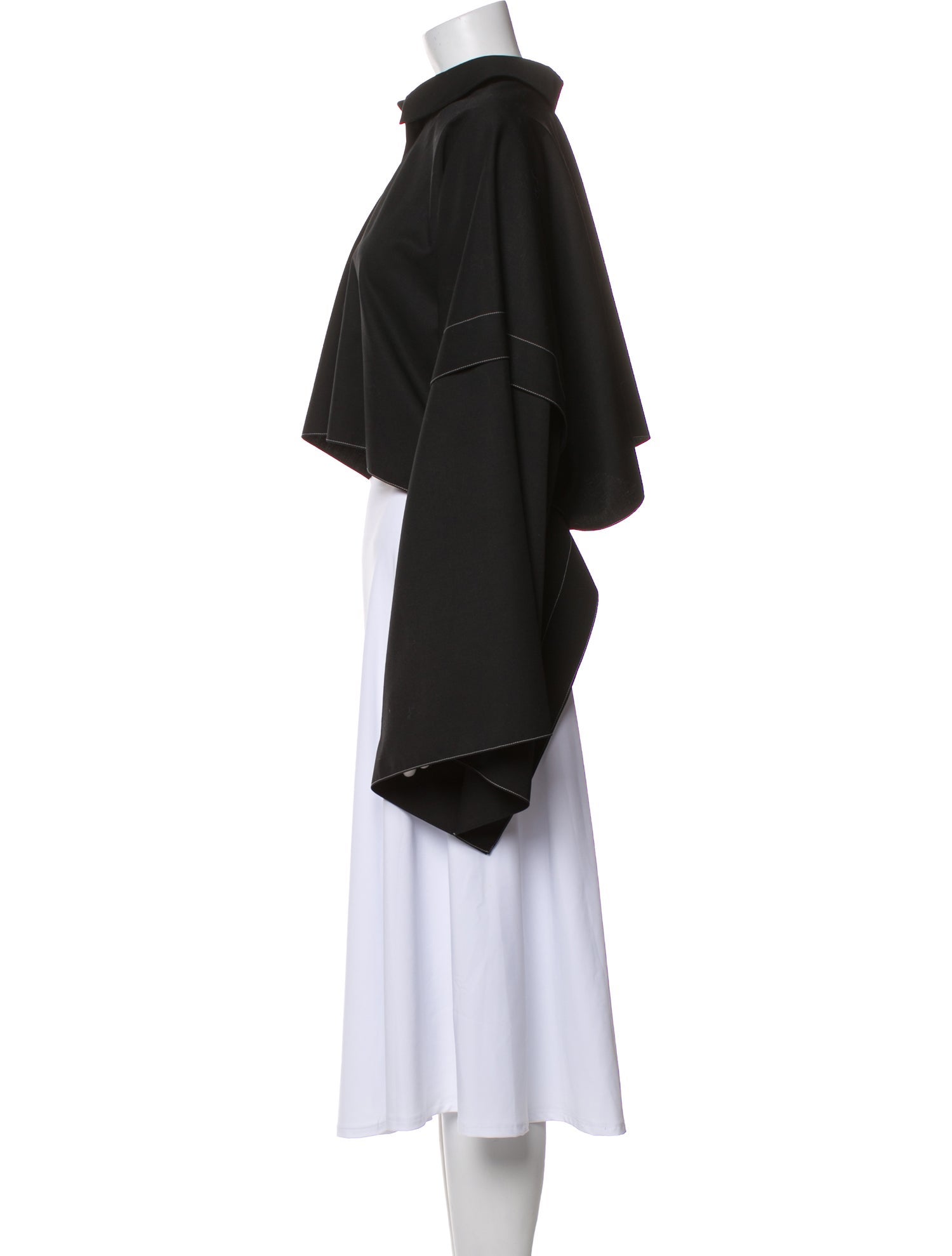 Loewe Mock Neck Long Sleeve Crop Top