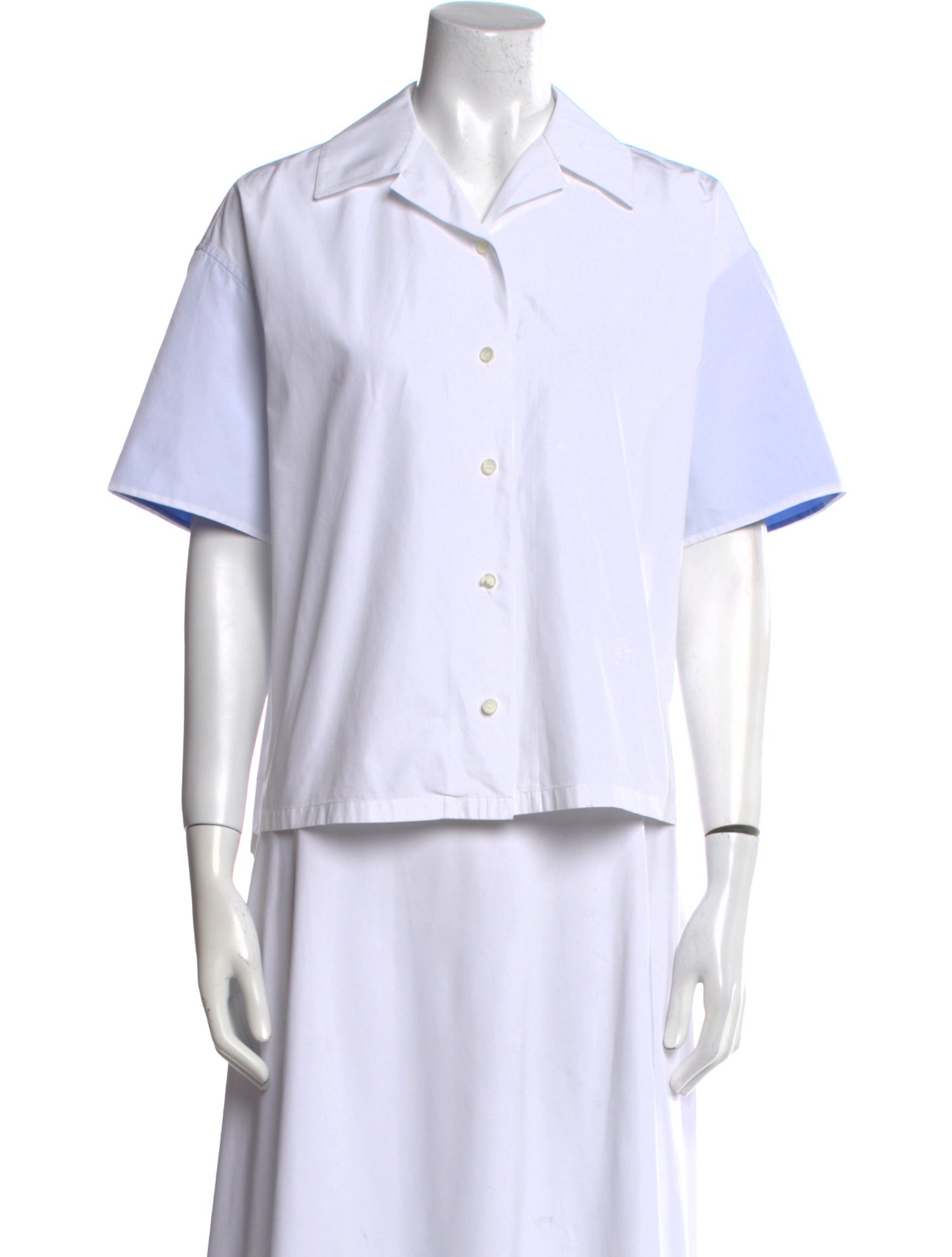 Loewe Anagram Short Sleeve Button-Up Top