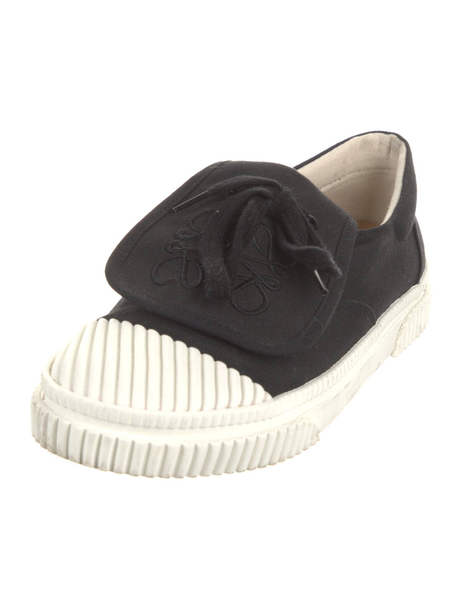 Loewe Canvas Colorblock Pattern Sneakers