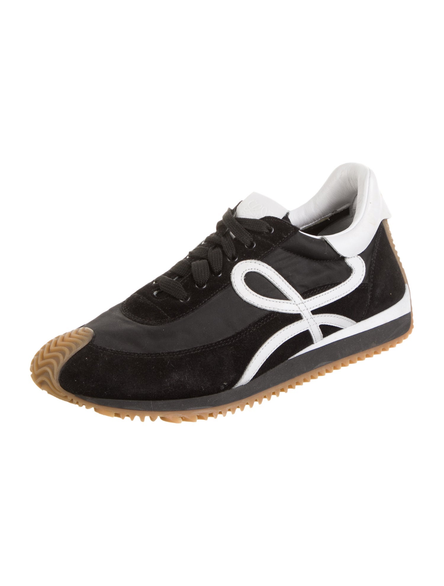 Loewe Suede Graphic Print Athletic Sneakers