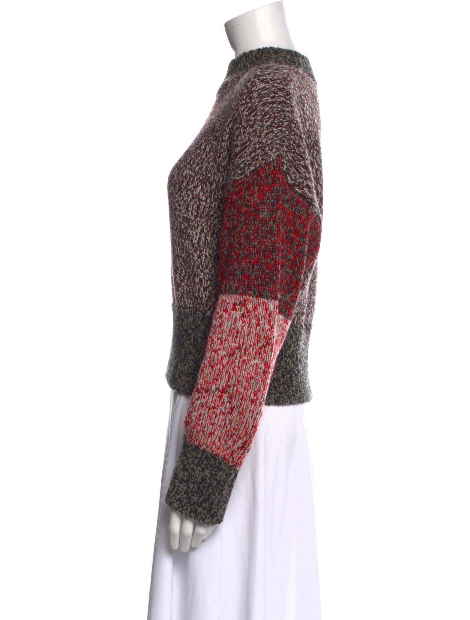 Loewe Wool Colorblock Pattern Sweater w/ Tags