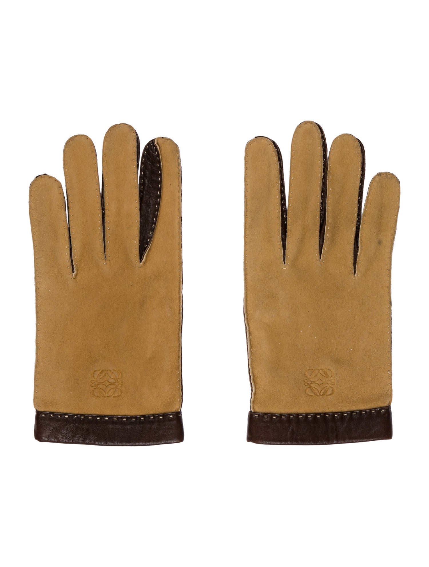 Loewe Logo Leather Gloves