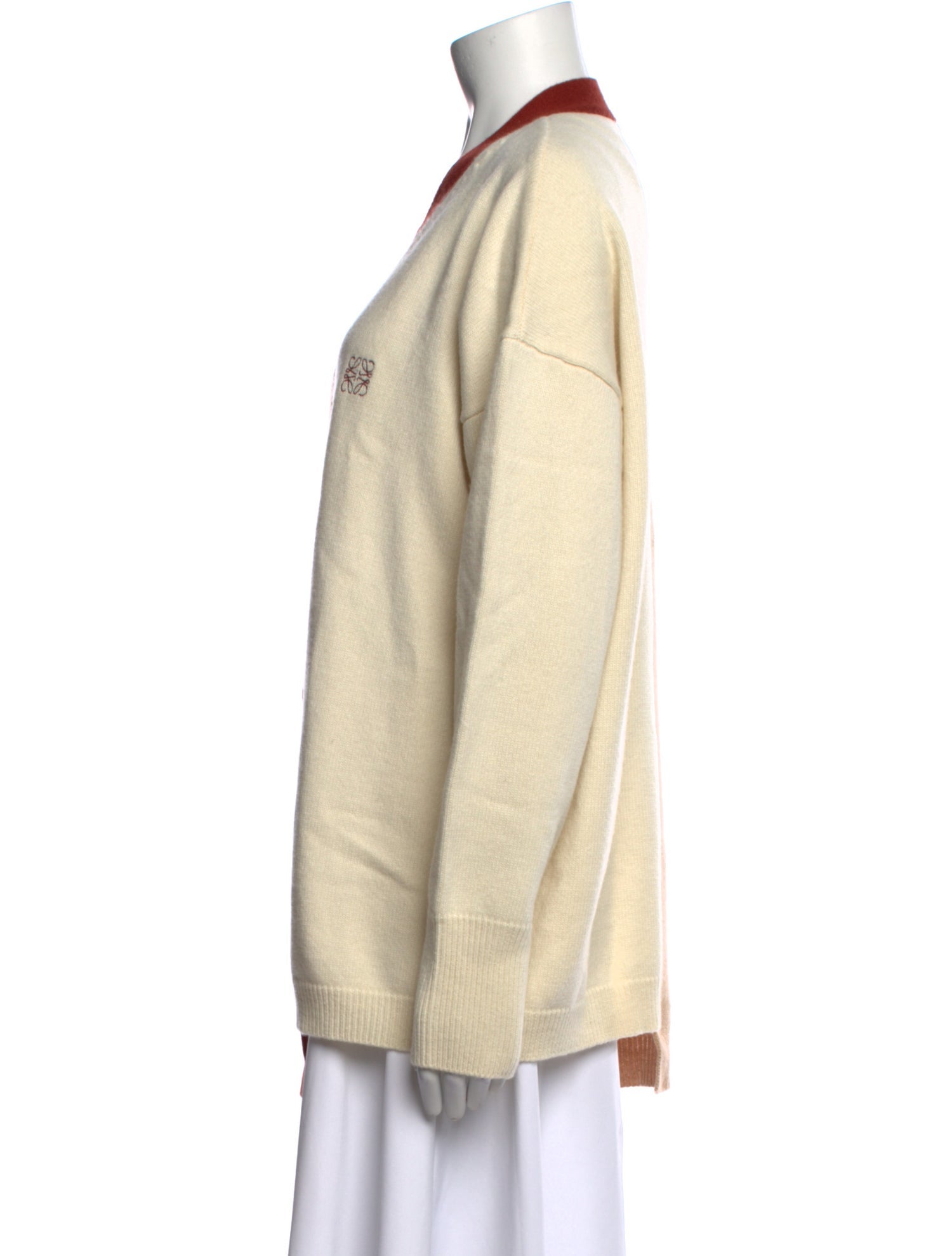 Loewe Wool Colorblock Pattern Sweater w/ Tags