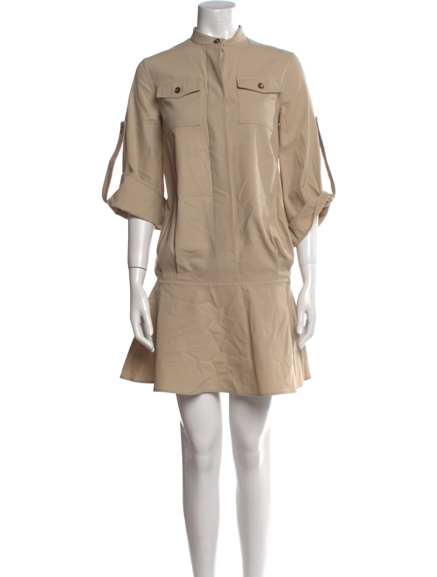 Loewe Mock Neck Mini Dress