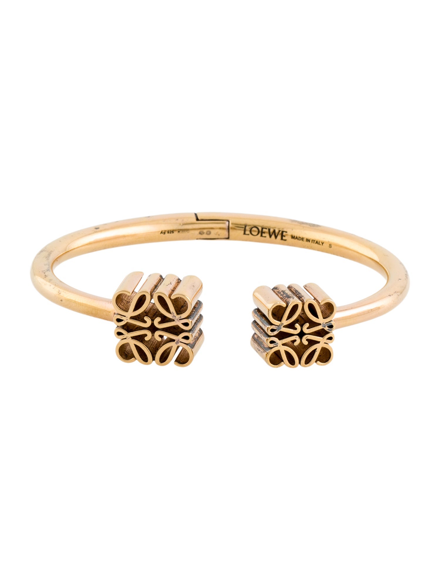Loewe Anagram Hinged Cuff Bracelet