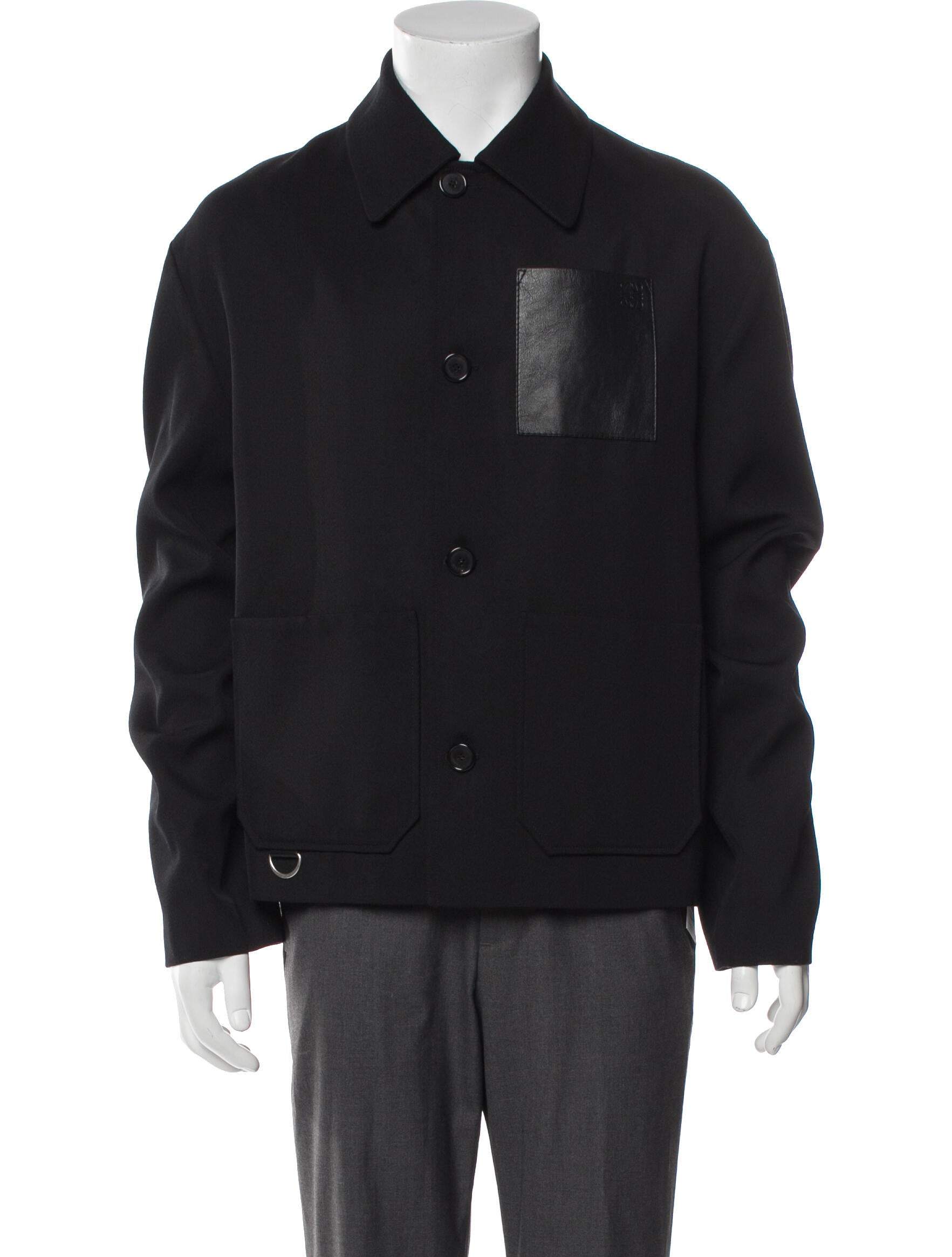 Loewe Anagram Wool Peacoat