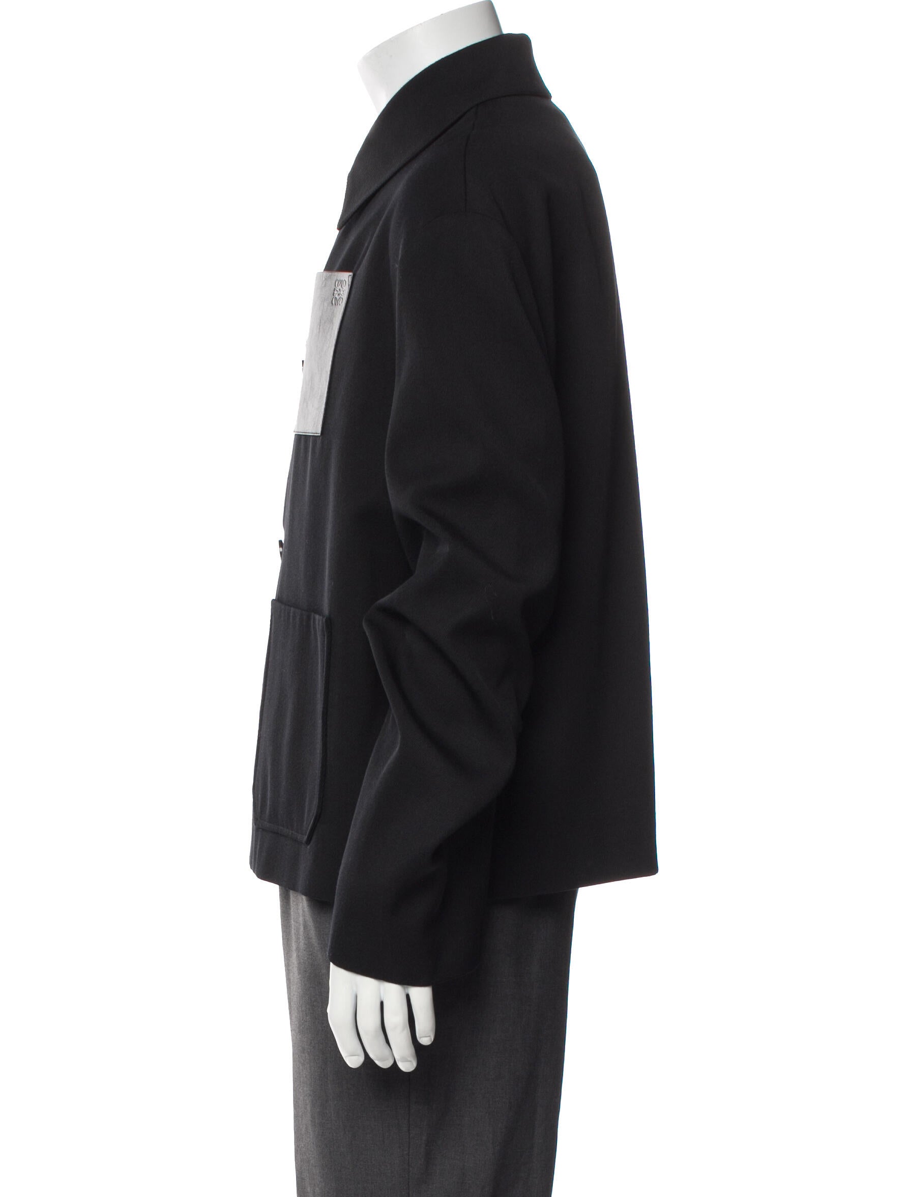 Loewe Anagram Wool Peacoat