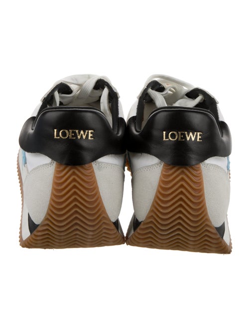 Loewe Suede Colorblock Pattern Athletic Sneakers