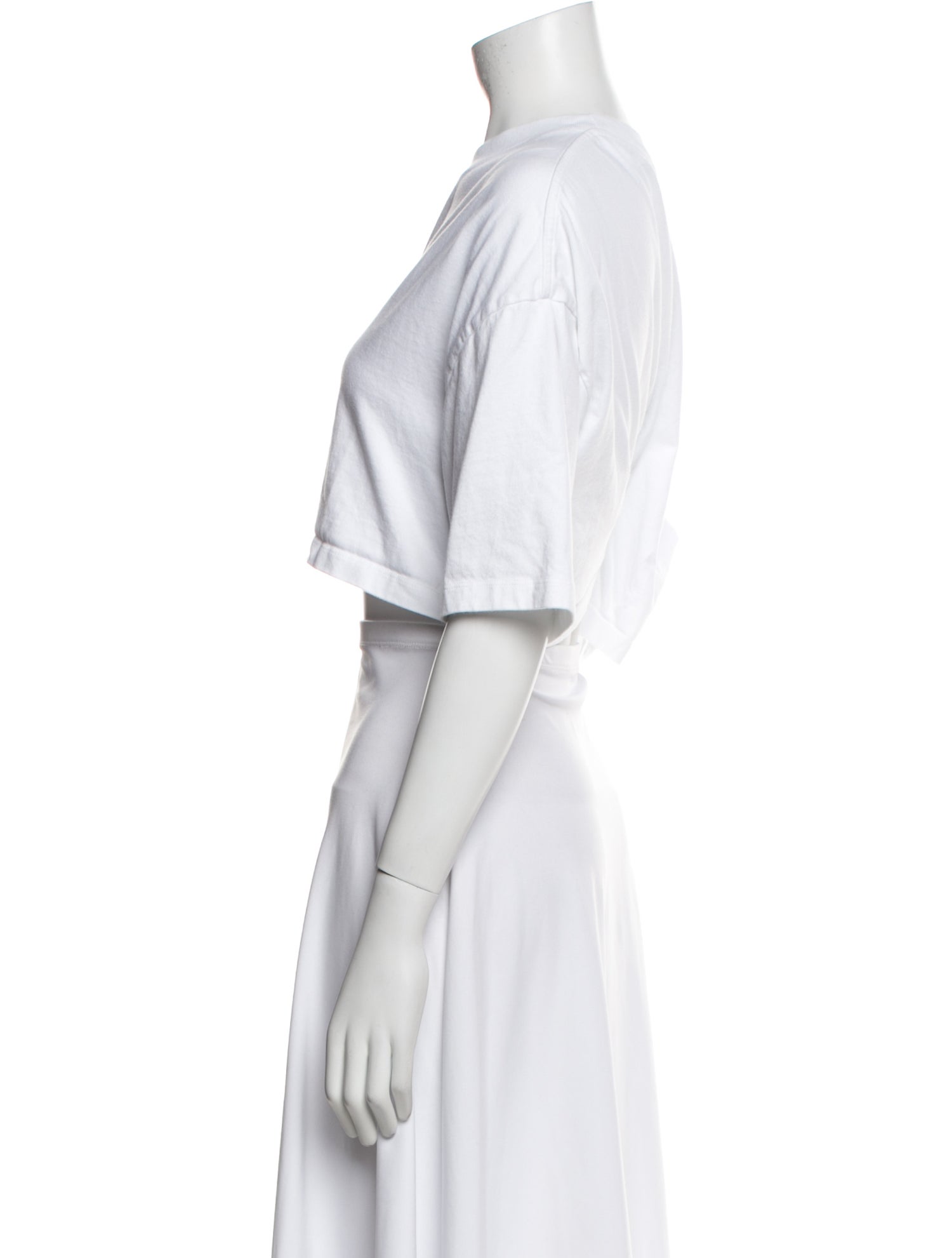 Loewe Graphic Print Crew Neck Crop Top