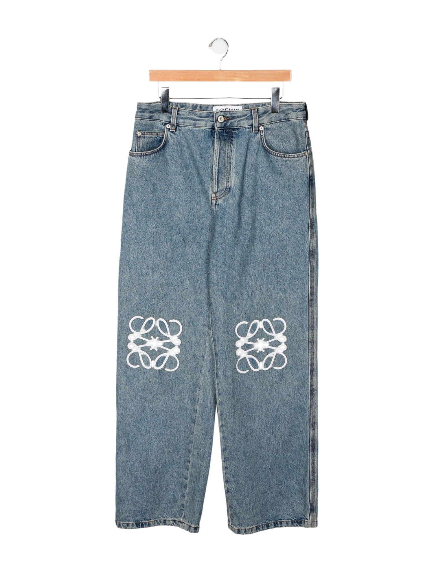 Loewe Signature Logo Straight-Leg Jeans w/ Tags