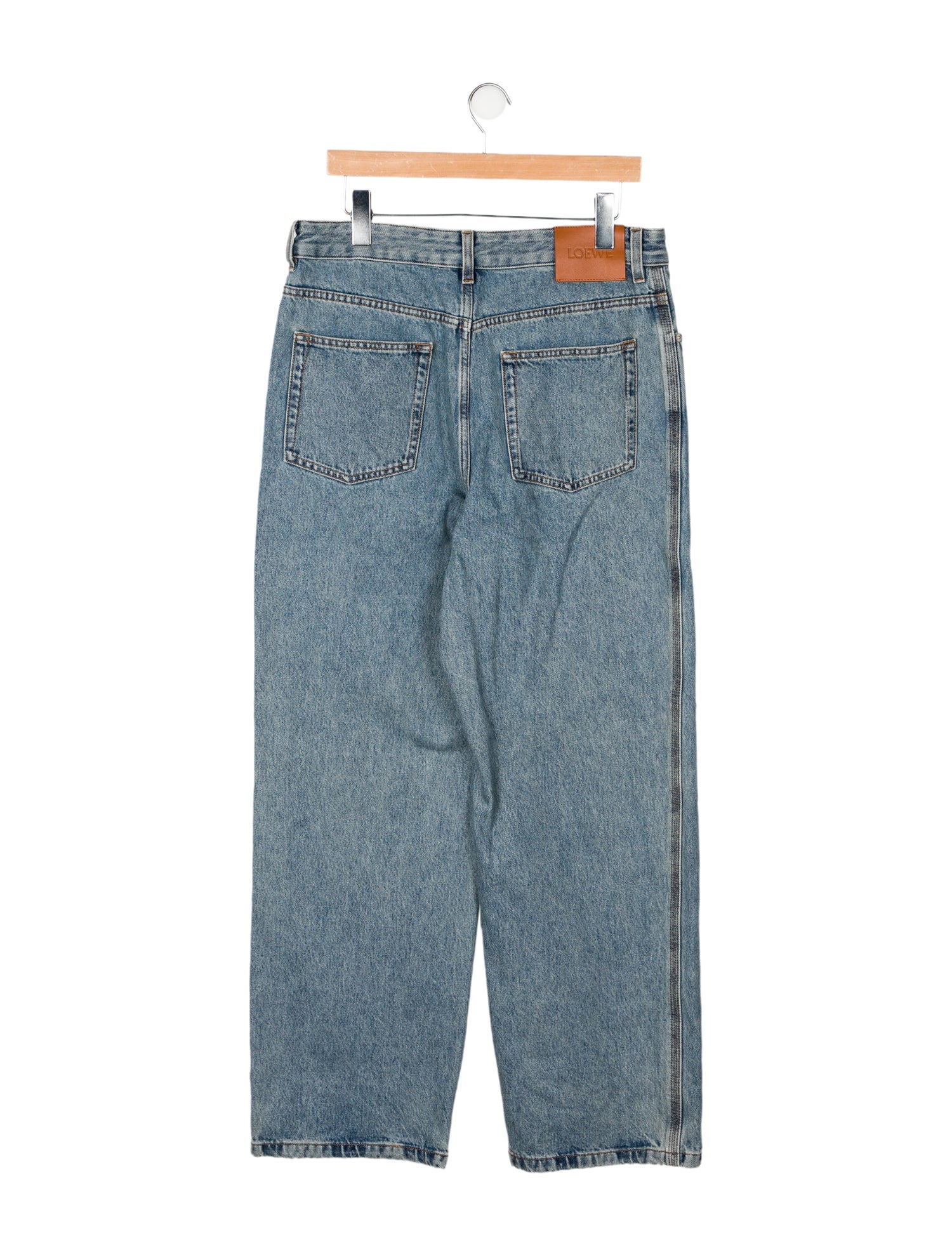 Loewe Signature Logo Straight-Leg Jeans w/ Tags
