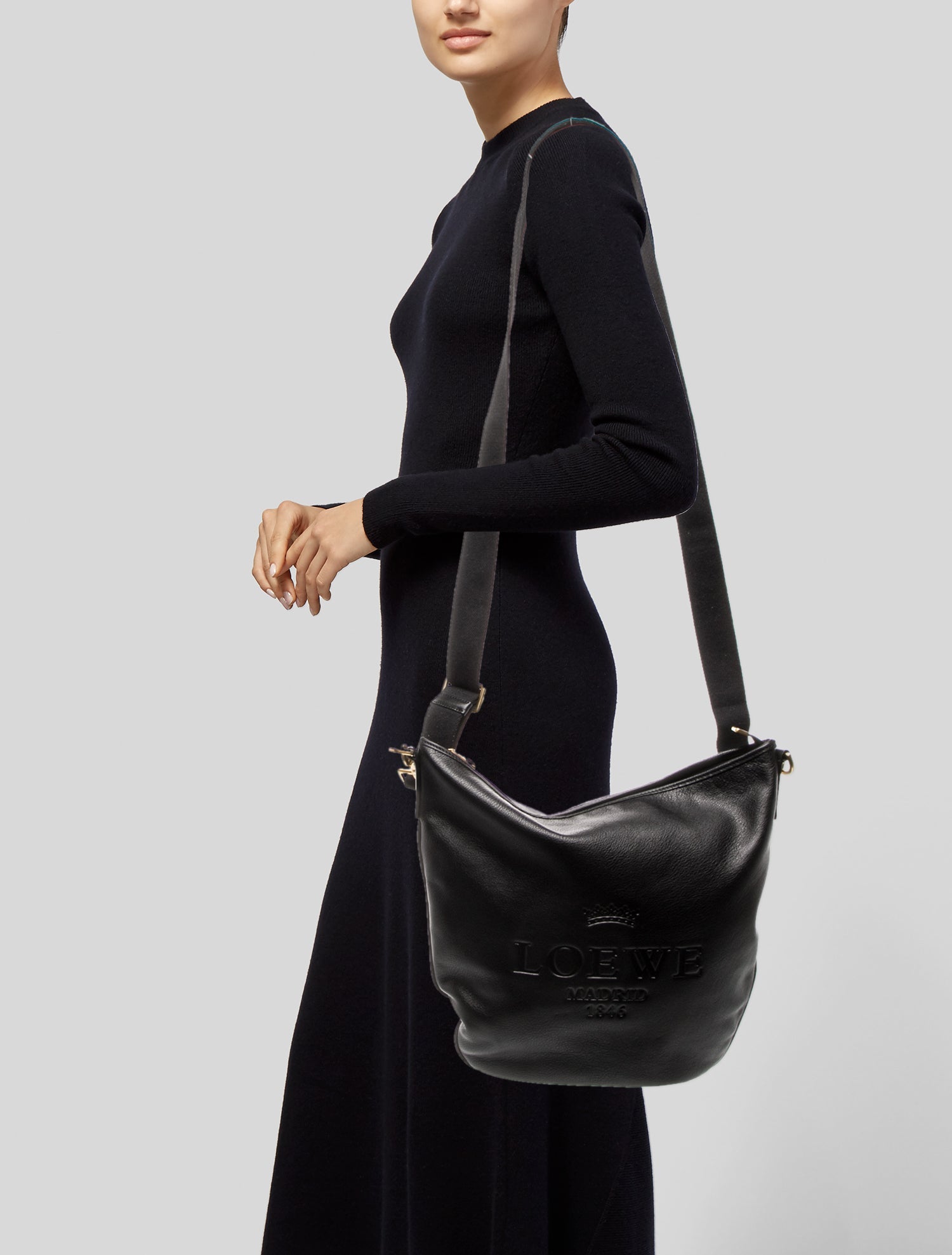 Loewe Leather Messenger Bag Vintage