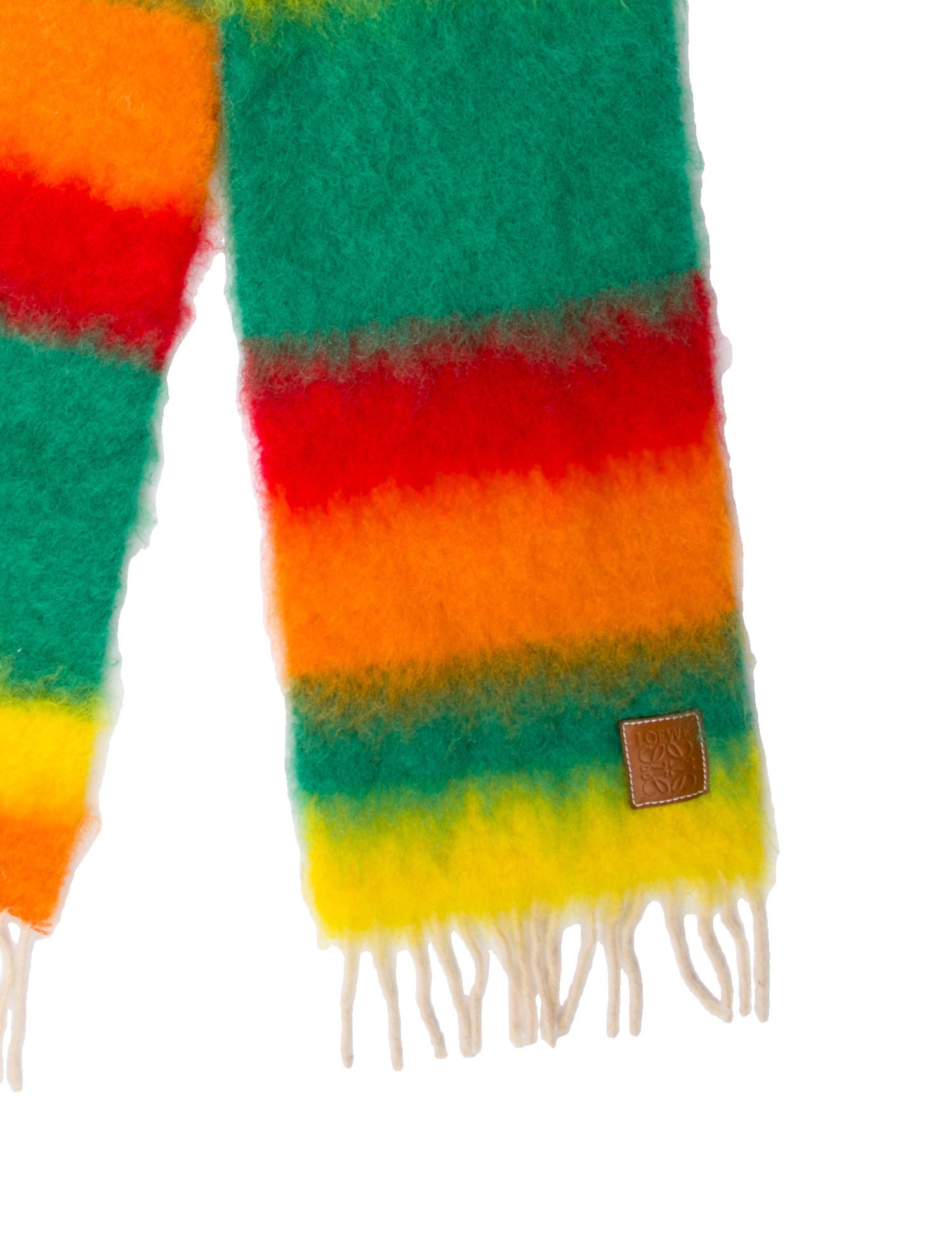 Loewe Mohair Striped Scarf
